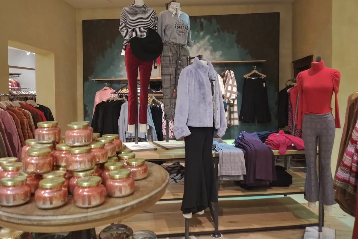 Interior view of Anthropologie