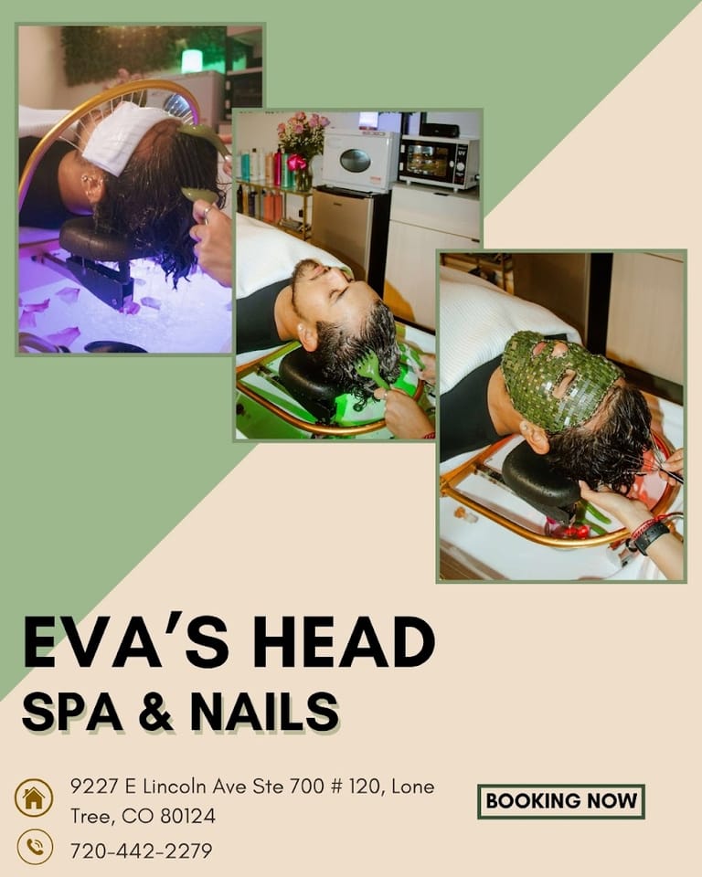 Eva’s Head Spa & Nails atmosphere and seating