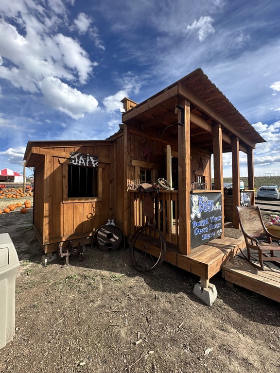 The jail on Main Street at Lone Creek Farms