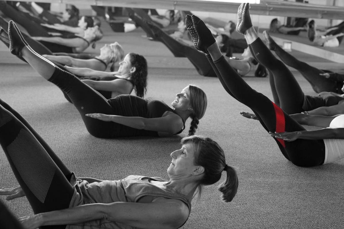 Pure Barre atmosphere and seating