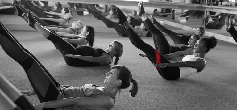 Pure Barre atmosphere and seating