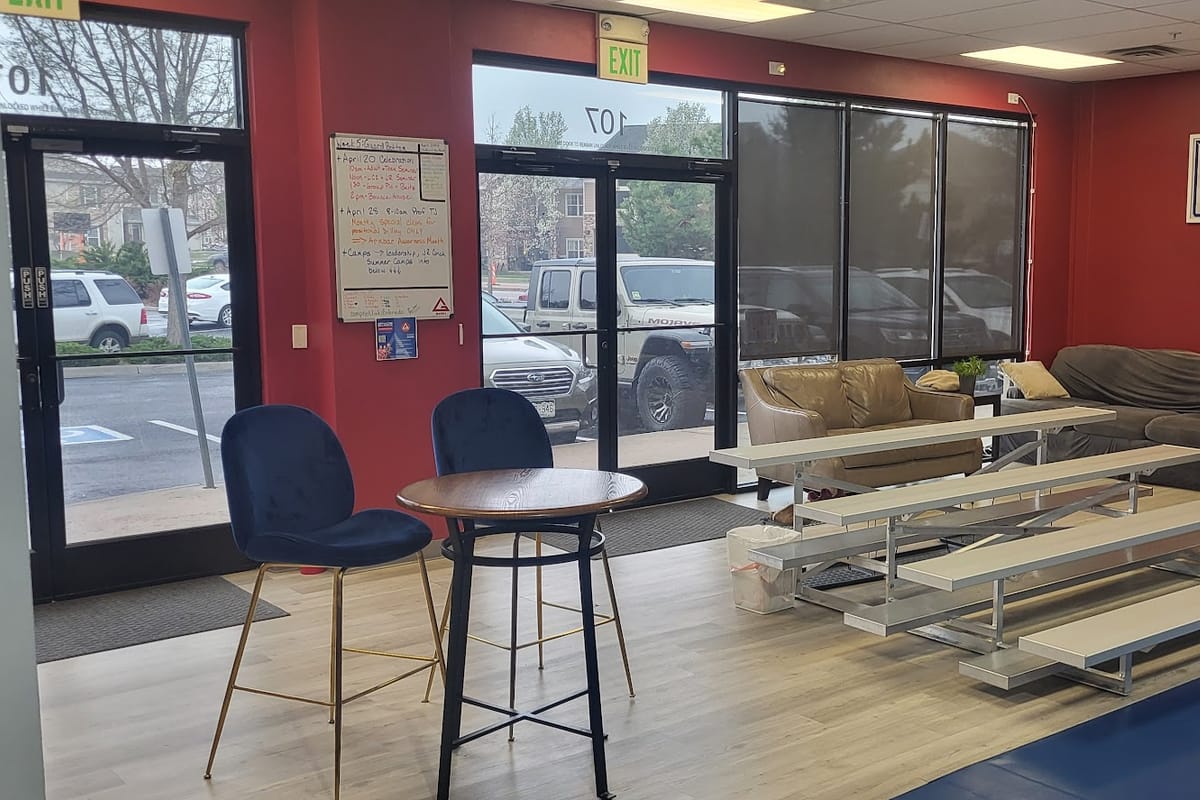 Gracie Barra Parker atmosphere and seating