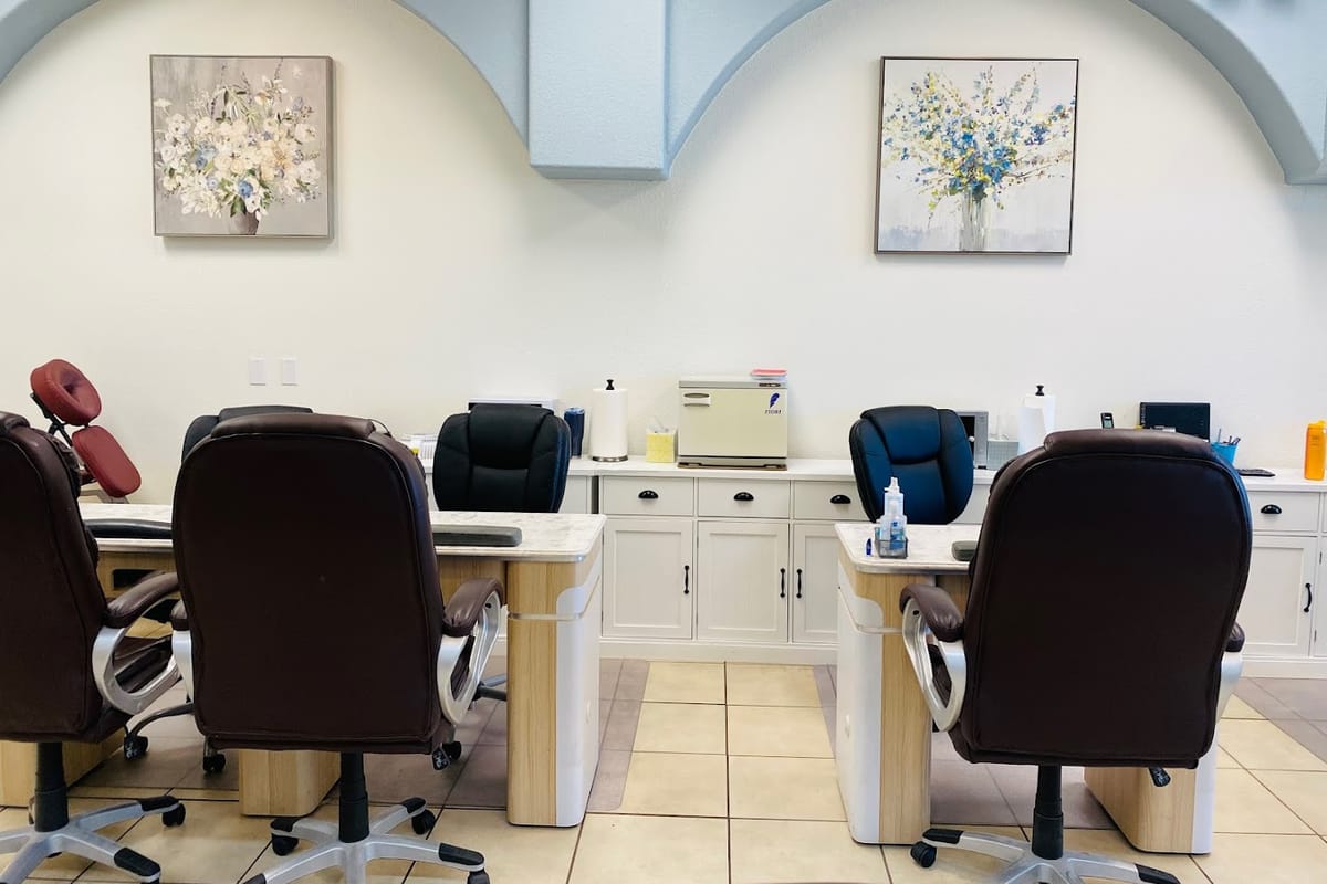Interior view of La Belle Nails