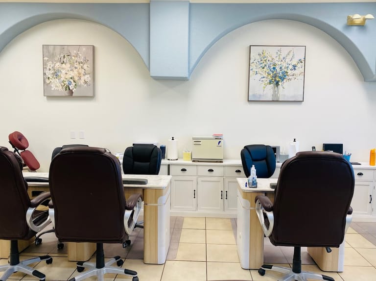 Interior view of La Belle Nails