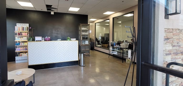 Lure Salon Lone Tree dining area