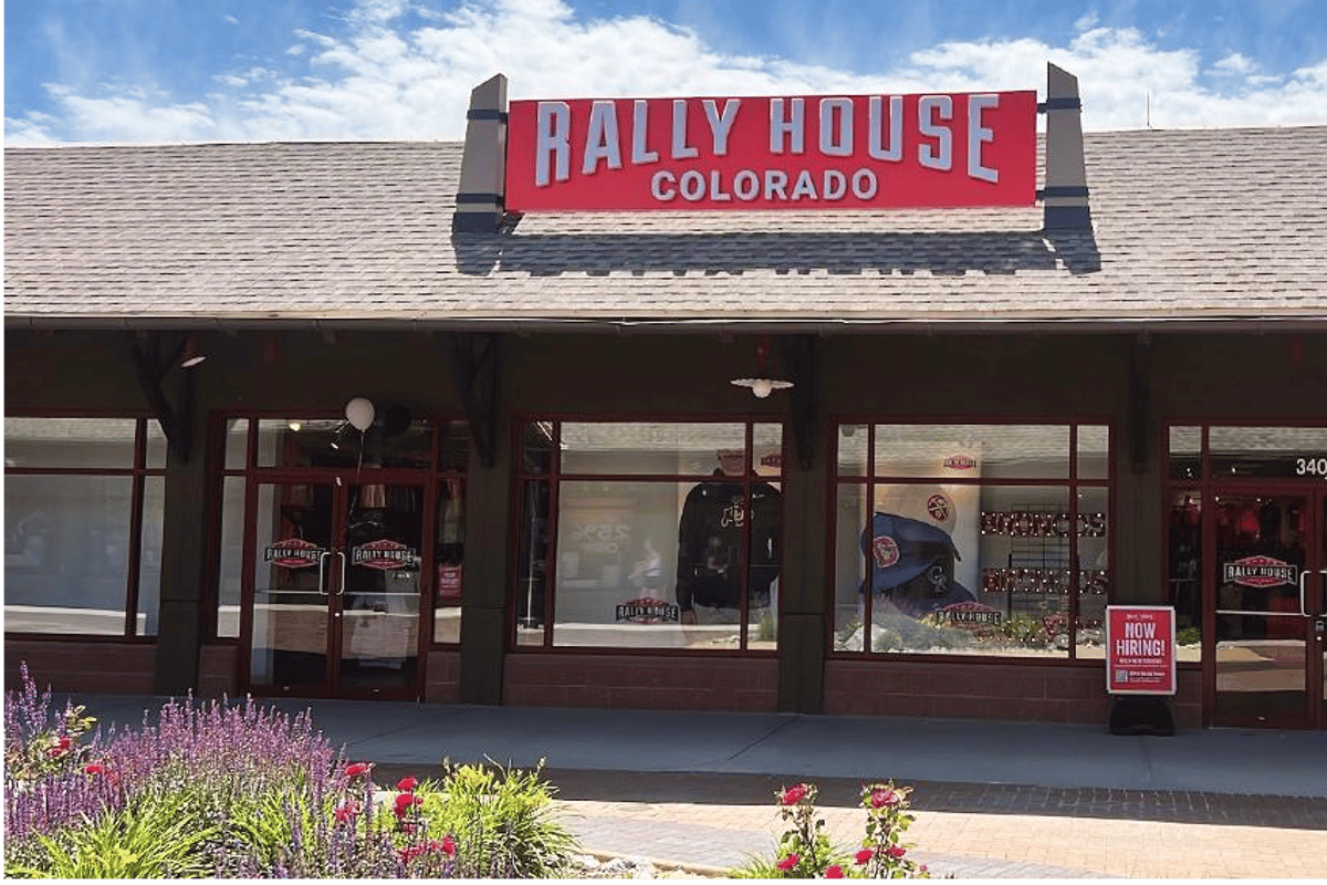 Interior view of Rally House Outlets at Castle Rock