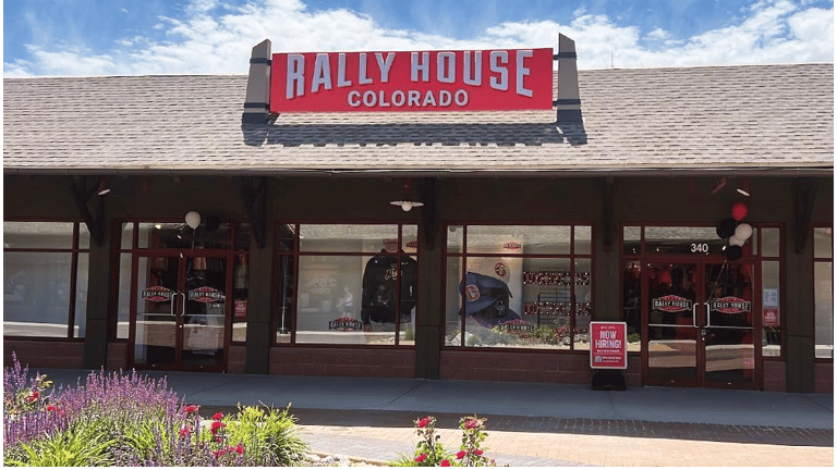 Interior view of Rally House Outlets at Castle Rock