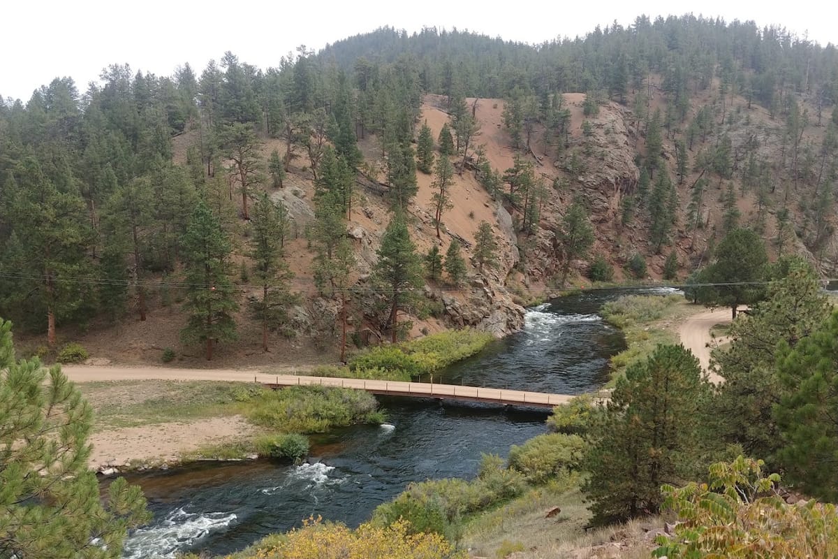 Interior view of Cheeseman Canyon Flyfishing