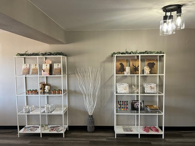 Interior view of Little Shop of Flowers