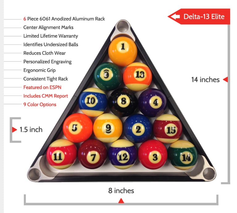 Delta-13 | Billiards Accessories | Ball Racks atmosphere and seating