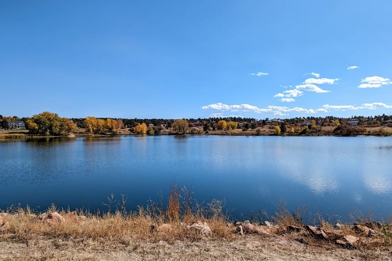 Bingham Lake park in The Pinery, Colorado