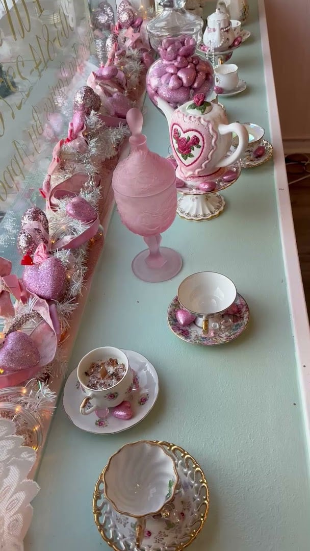 Interior view of Miss M's Tea Parlour