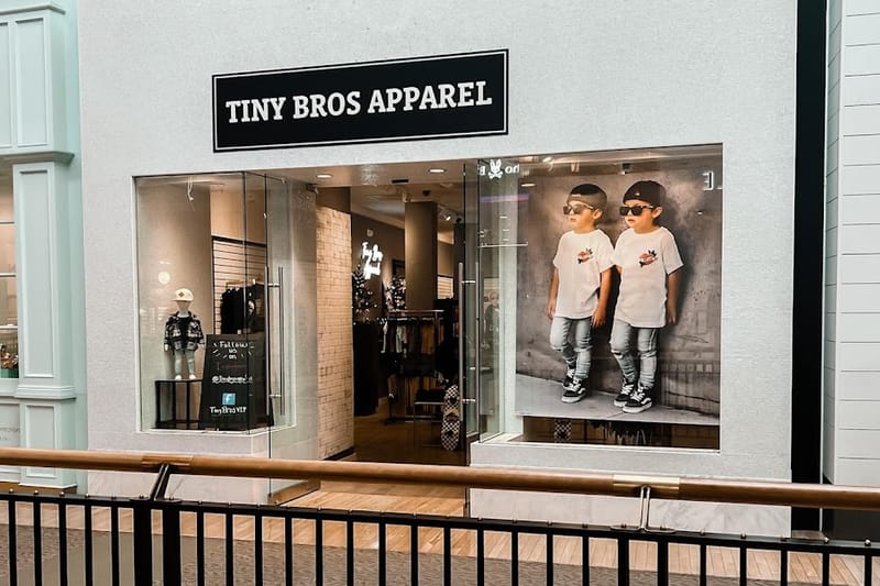 Tiny Bros Apparel retail store in Lone Tree, Colorado