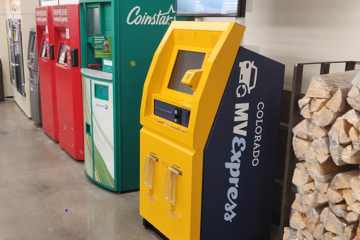 Colorado MV Express Kiosk featured offerings
