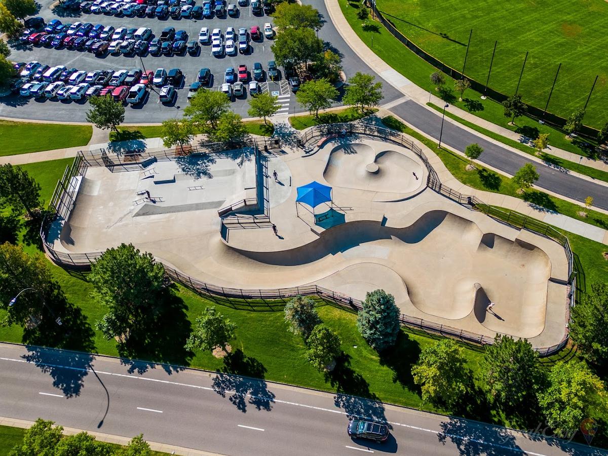 Redstone Skate Park park in Highlands Ranch, Colorado