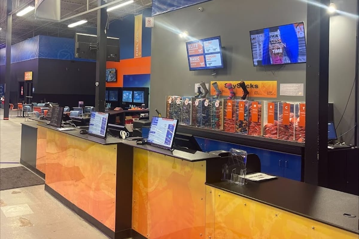 Sky Zone Trampoline Park exterior entrance