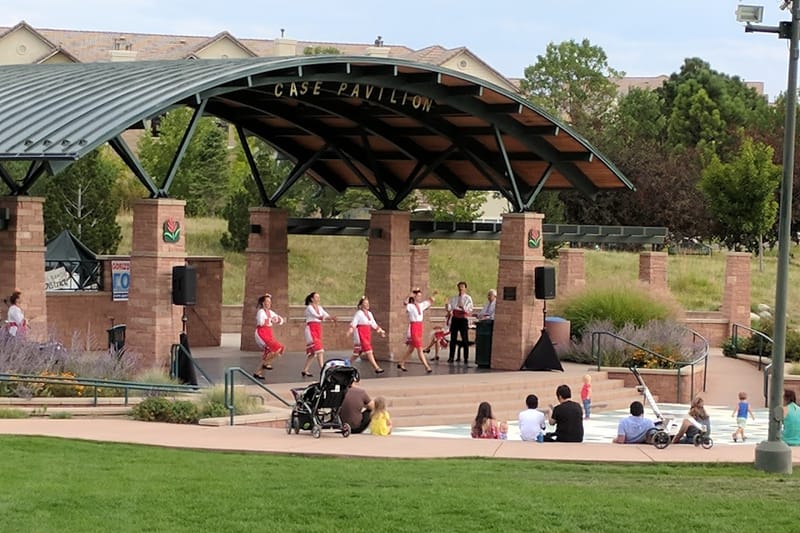 Civic Green Park park in Highlands Ranch, Colorado