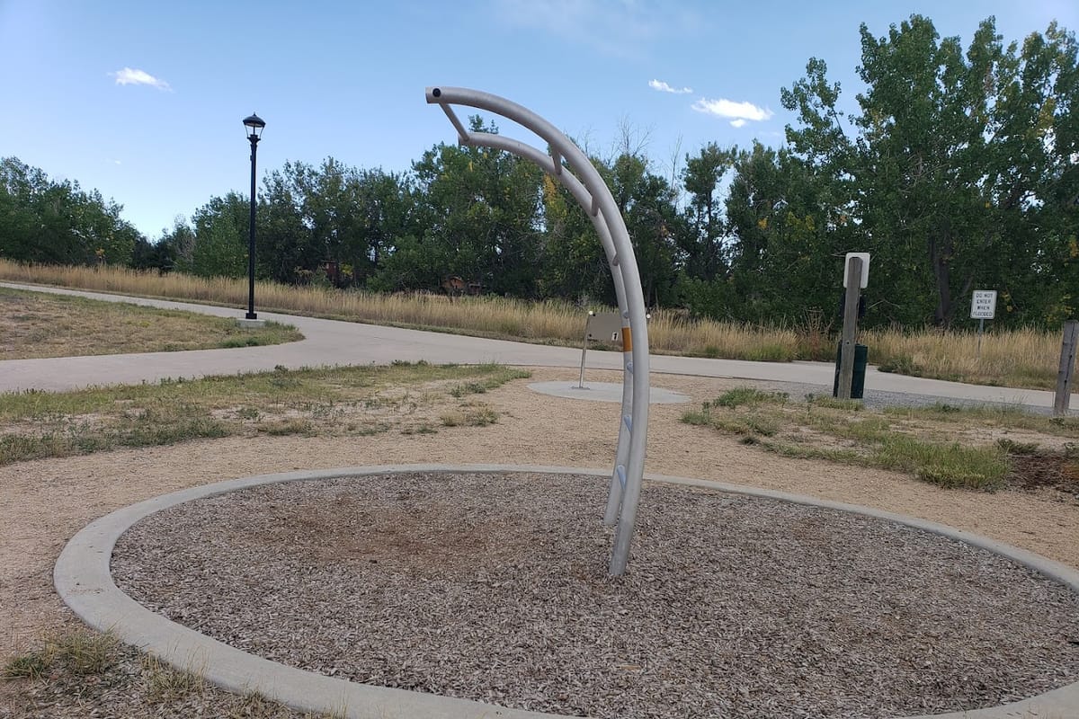 Interior view of Norwell Outdoor Fitness Park
