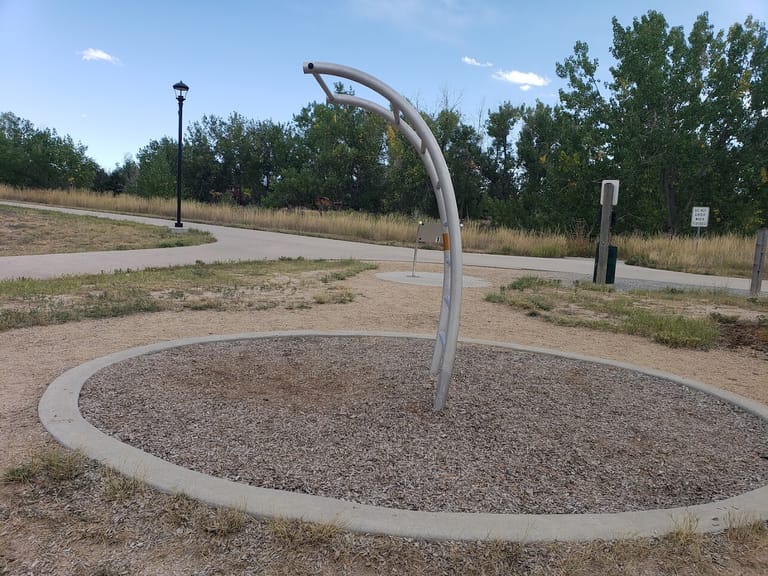 Interior view of Norwell Outdoor Fitness Park