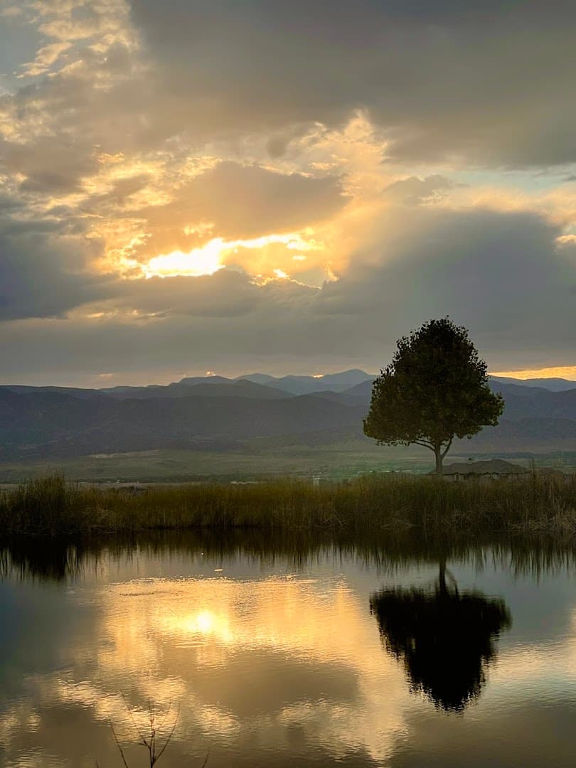 Windmill Pond park in Roxborough, Colorado