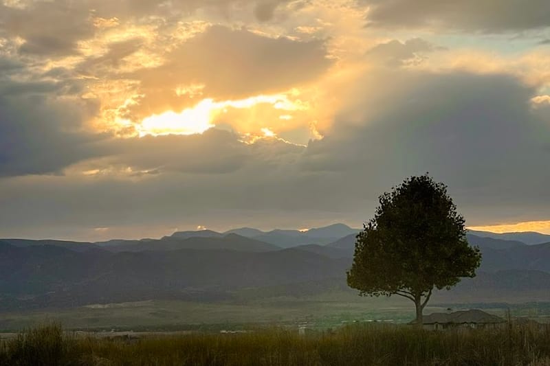 Windmill Pond park in Roxborough, Colorado