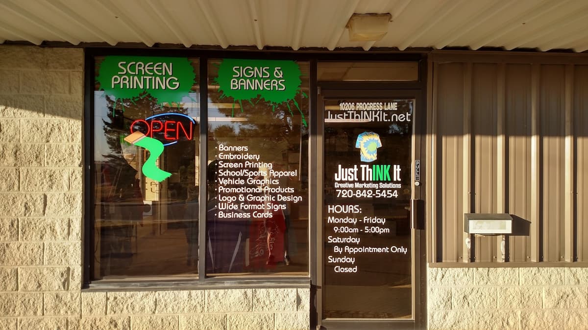 Just Think It Marketing retail store in Parker, Colorado