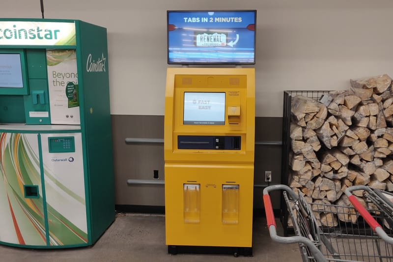 Colorado MV Express Kiosk retail store in Highlands Ranch, Colorado