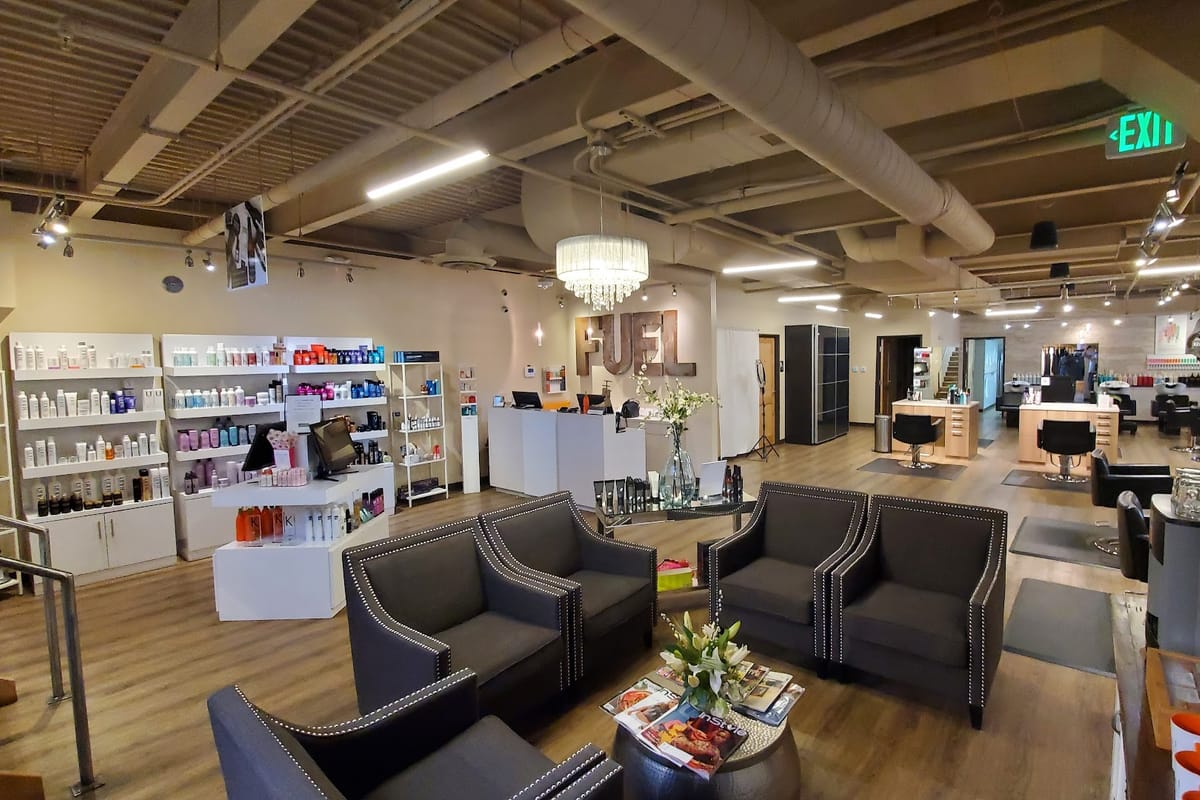F.U.E.L Salon and Spa atmosphere and seating
