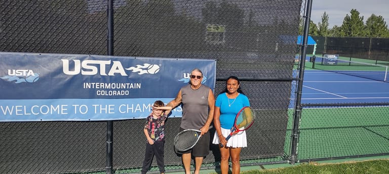 Lone Tree Tennis Center and Park atmosphere and seating