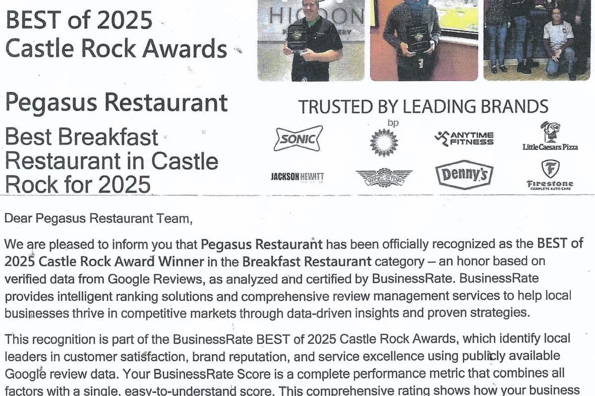 Pegasus Restaurant featured offerings