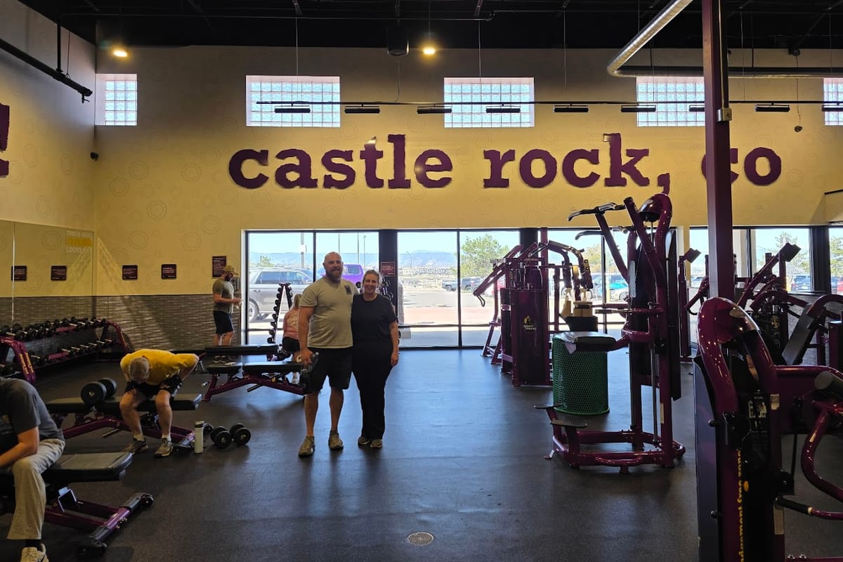 Interior view of Planet Fitness