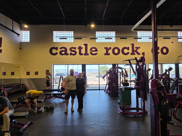 Interior view of Planet Fitness