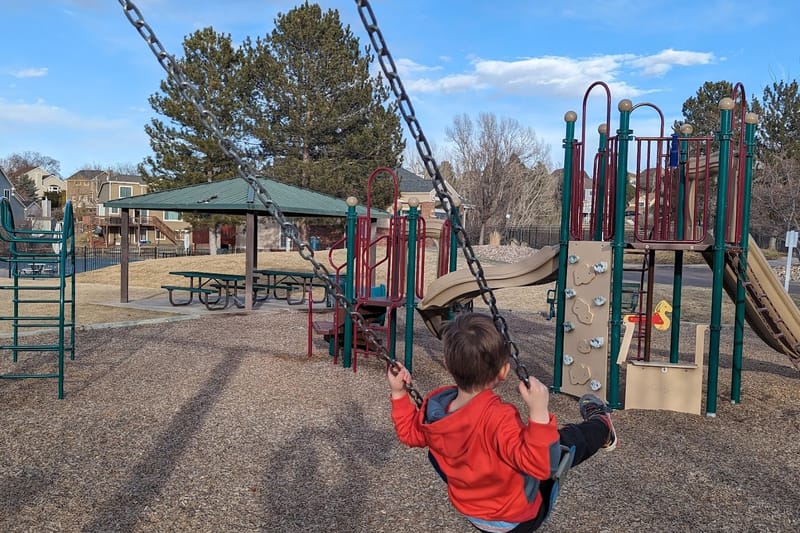 Hidden River Playground park in Parker, Colorado