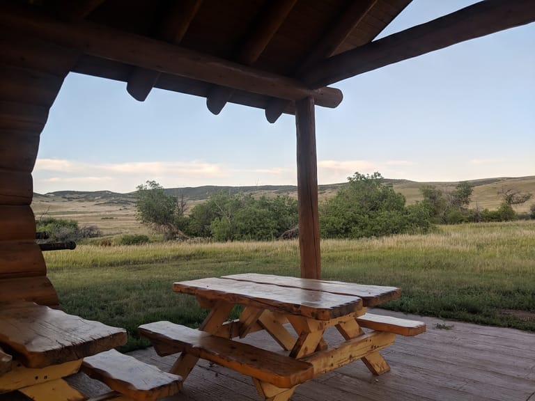Sharptail Ridge Open Space dining area