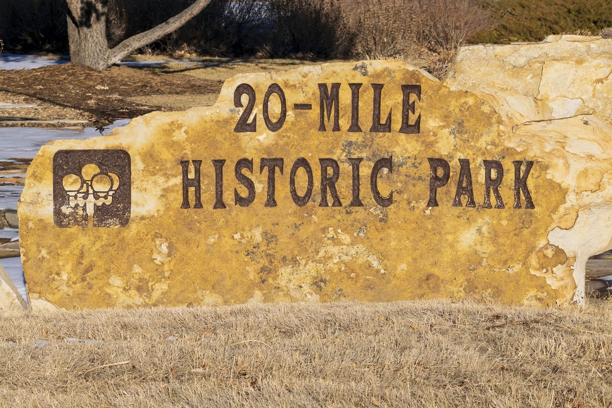 Interior view of Twenty-Mile Historic Park
