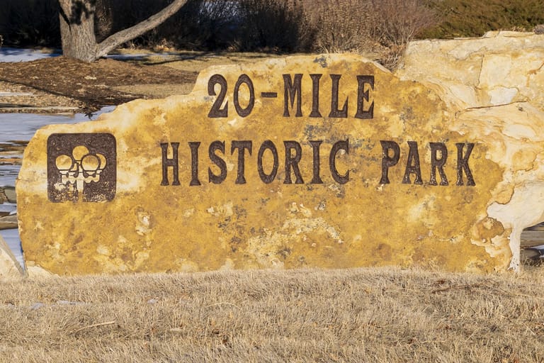 Interior view of Twenty-Mile Historic Park