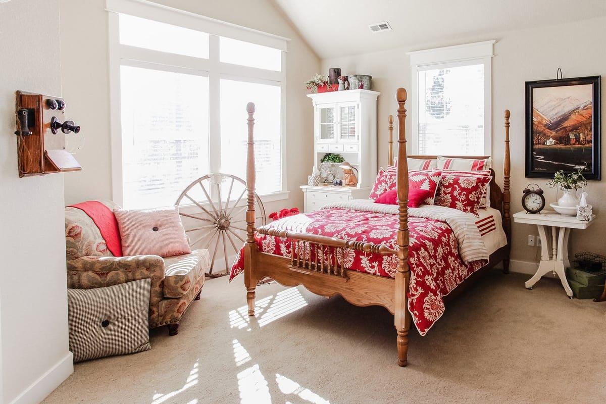 The Red Farmhouse Bed & Breakfast exterior entrance