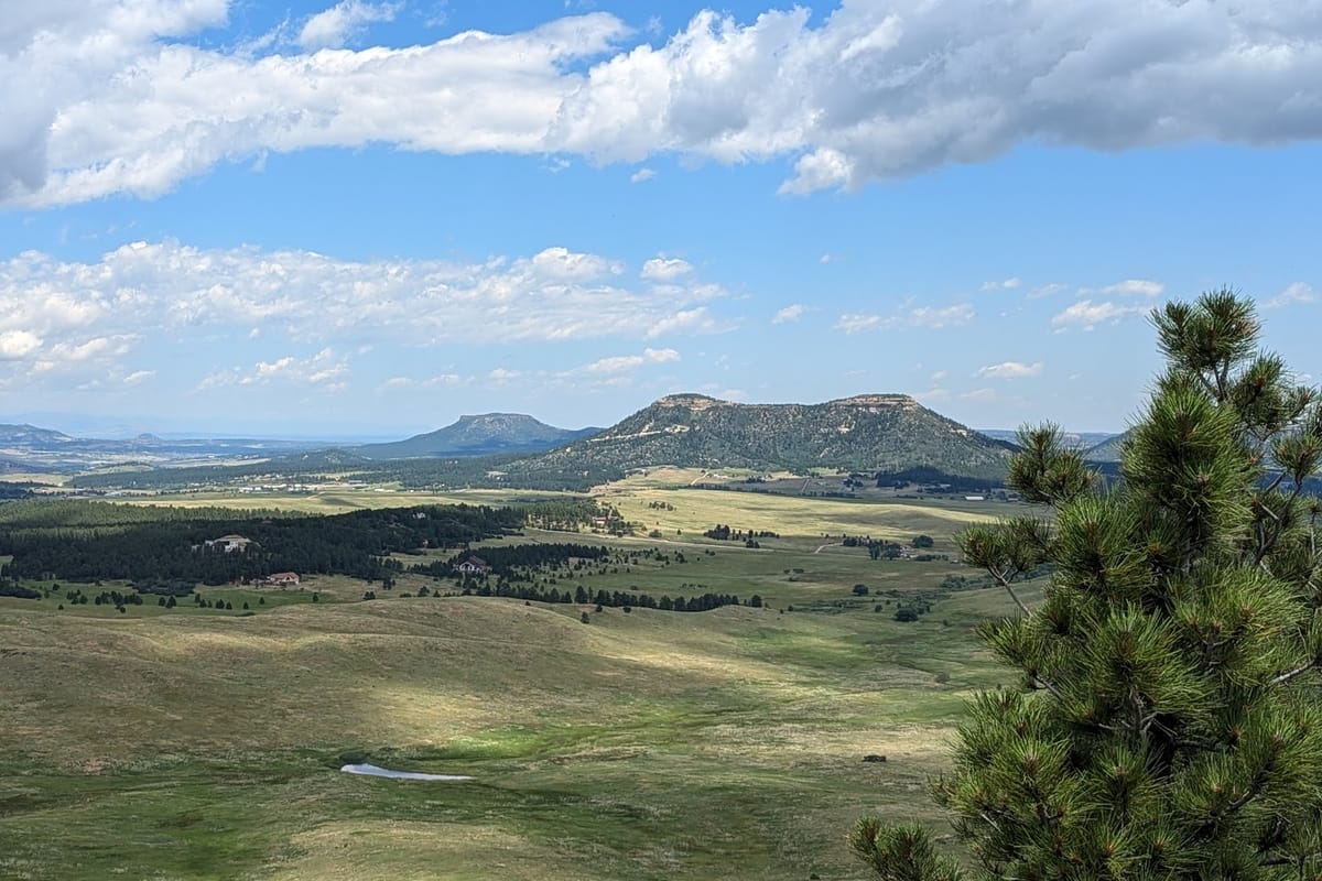 Spruce Mountain Open Space Trail dining area
