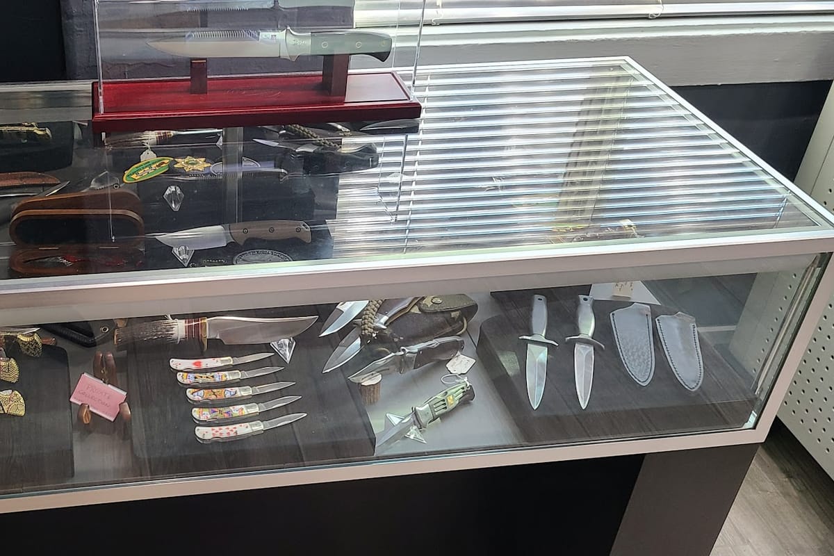 Interior view of CastleGate Knife and Tool
