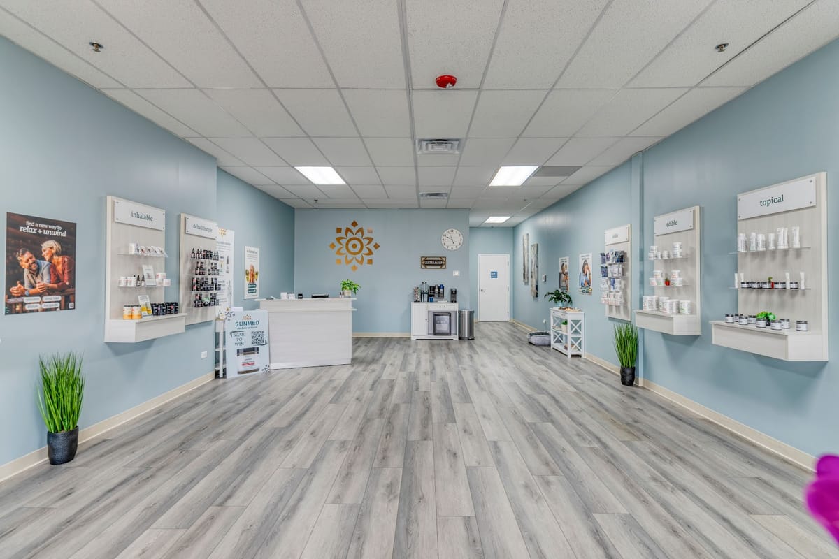 Interior view of SUNMED | Your CBD Store - Parker, CO