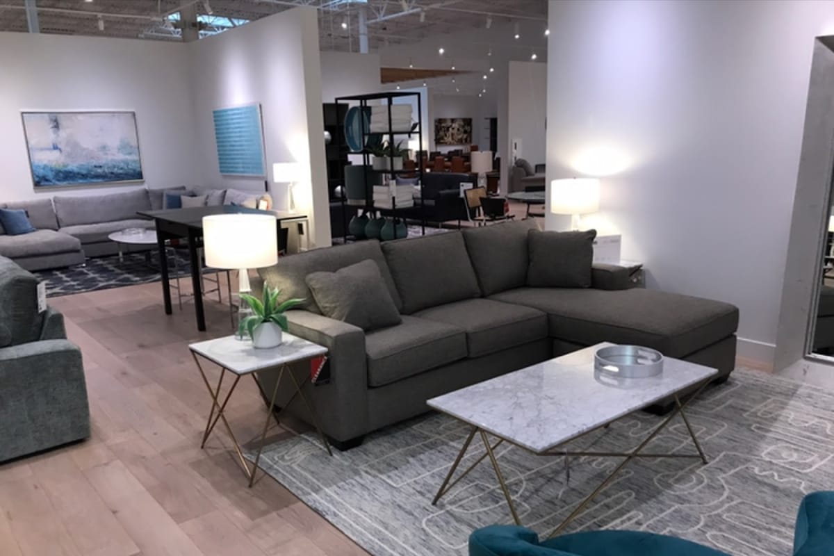 Interior view of Scandinavian Designs Furniture