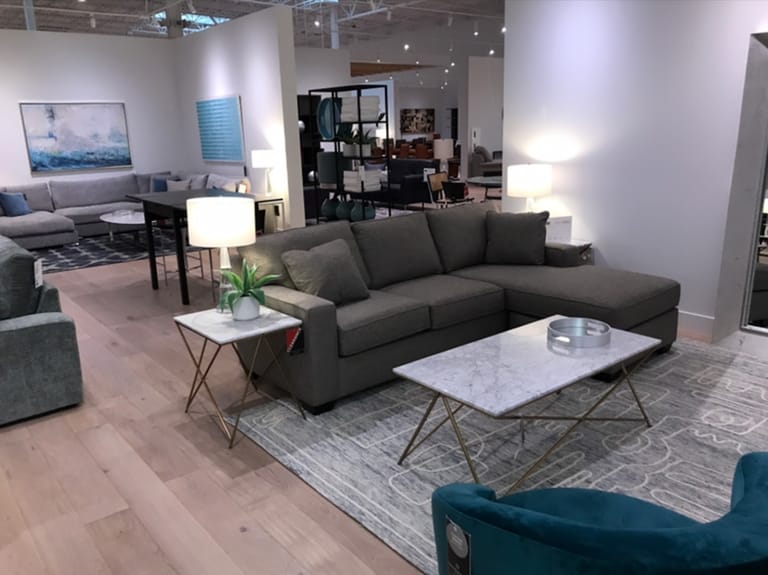 Interior view of Scandinavian Designs Furniture