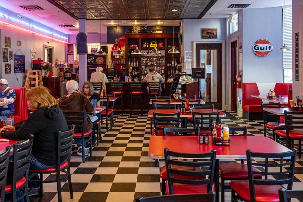 Interior view of Rory's Diner