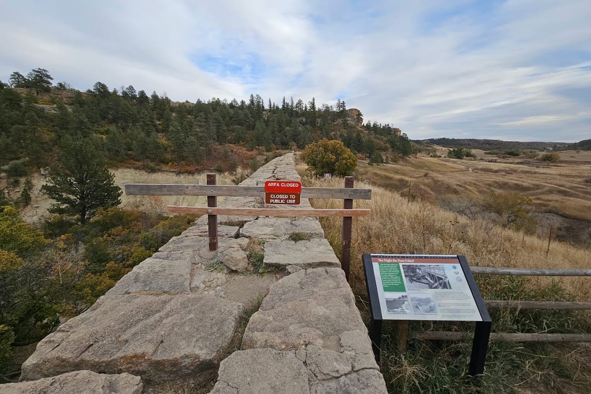 Castlewood Canyon Dam dining area