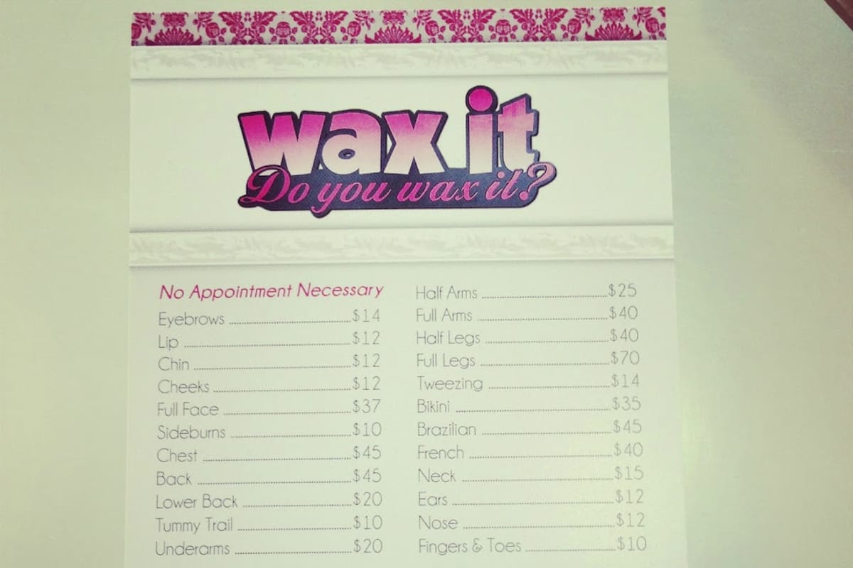 Wax It Salon featured offerings