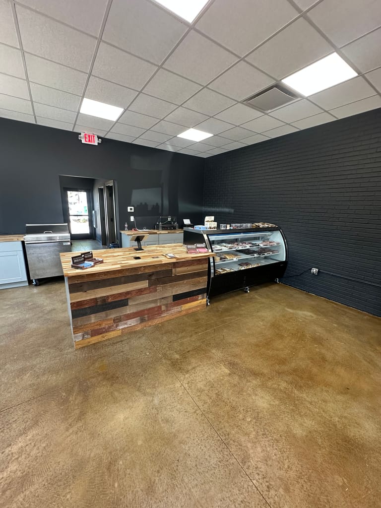 Rugby Scott deli and butcher counter in Parker