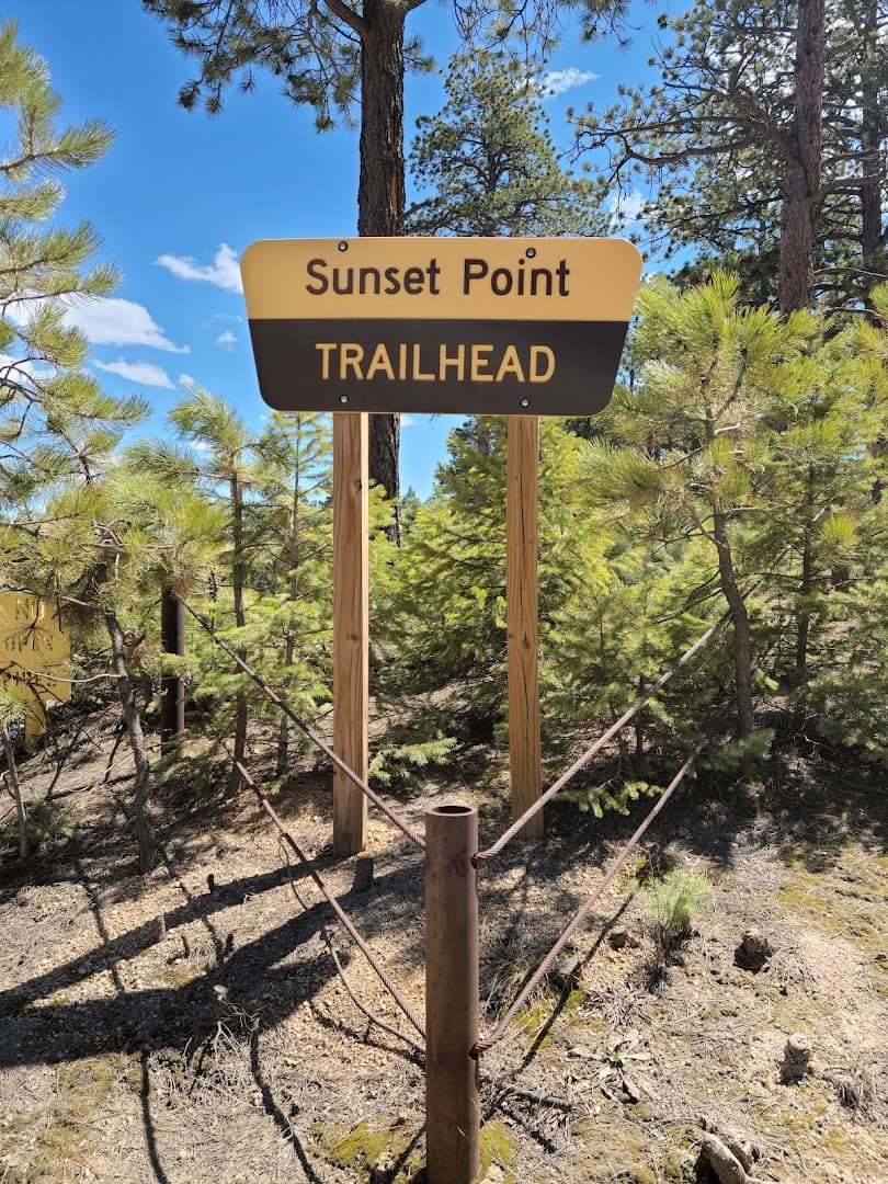 Sunset Point Trailhead park in Deckers, Colorado