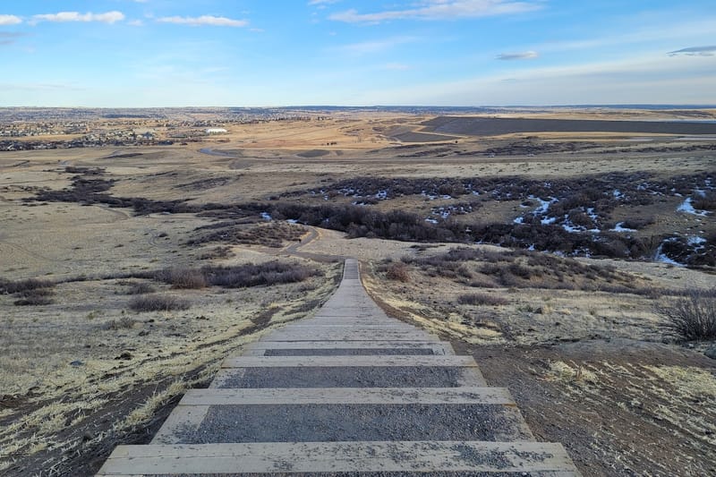 Rueter-Hess Incline park in Parker, Colorado