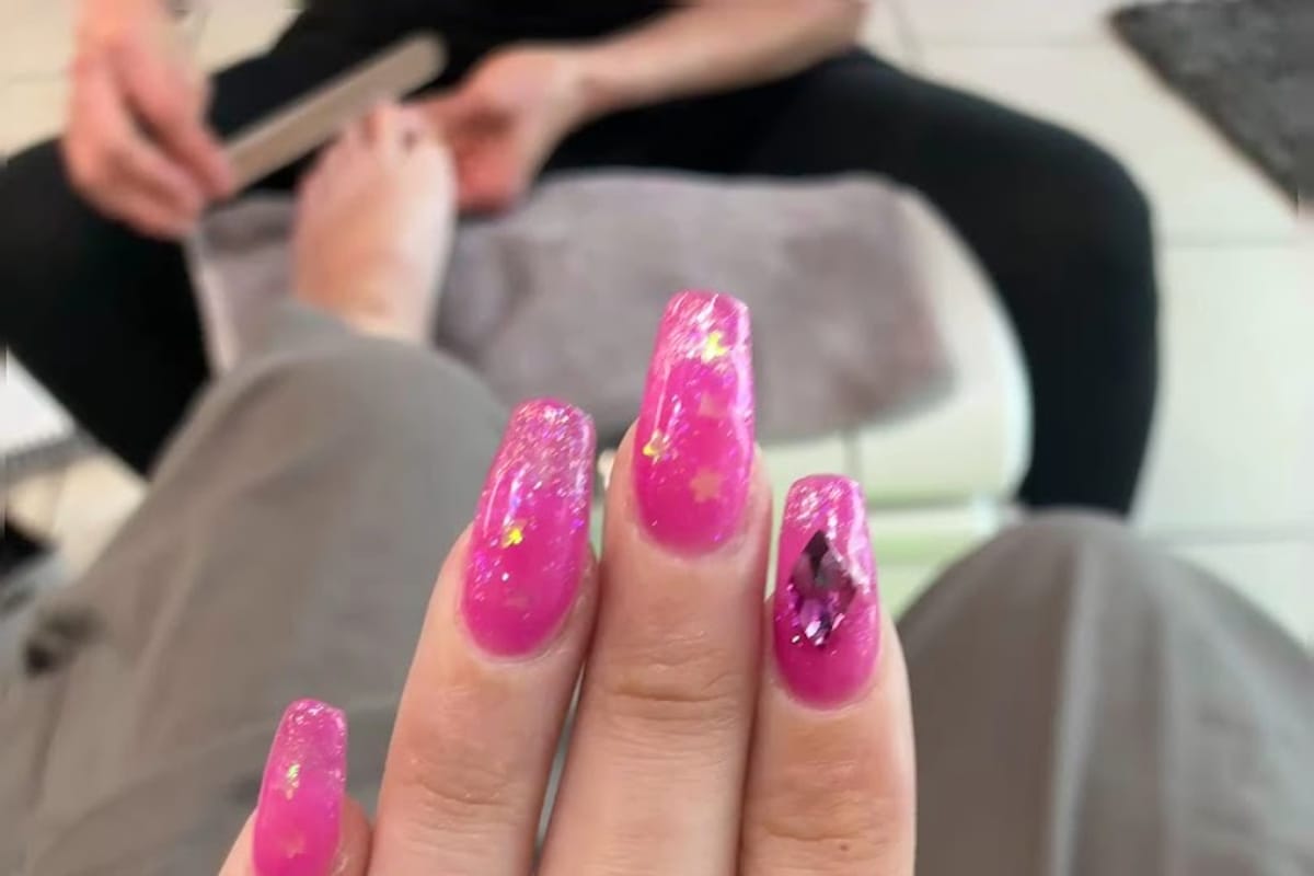 Interior view of Milano Nails