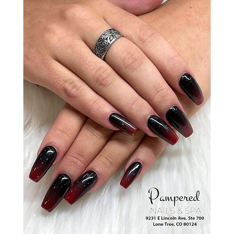 Pampered Nails and Spa atmosphere and seating